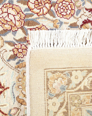 Traditional Mogul Ivory Wool Area Rug 8' 1" x 10' 0" - Solo Rugs