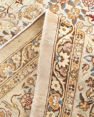 Traditional Mogul Ivory Wool Area Rug 8' 1" x 10' 0" - Solo Rugs