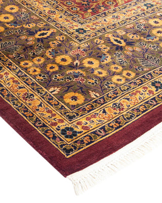 Traditional Mogul Red Wool Area Rug 8' 1" x 10' 2" - Solo Rugs