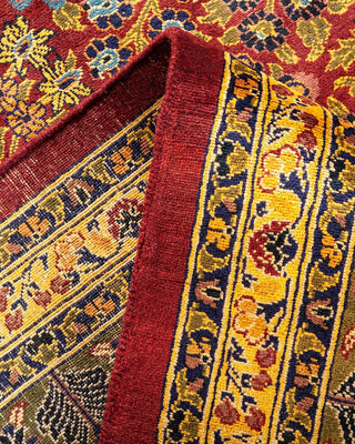 Traditional Mogul Red Wool Area Rug 8' 1" x 10' 2" - Solo Rugs