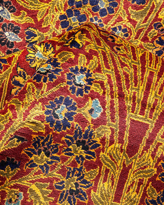 Traditional Mogul Red Wool Area Rug 8' 1" x 10' 2" - Solo Rugs