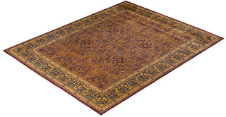 Traditional Mogul Red Wool Area Rug 8' 1" x 10' 2" - Solo Rugs