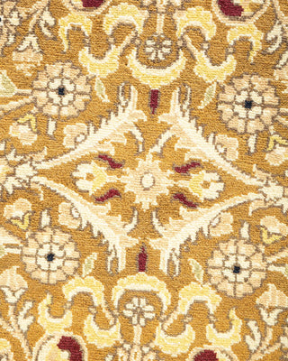 Traditional Mogul Green Wool Area Rug 8' 1" x 10' 5" - Solo Rugs