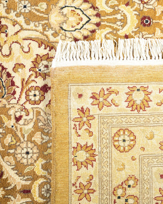 Traditional Mogul Green Wool Area Rug 8' 1" x 10' 5" - Solo Rugs