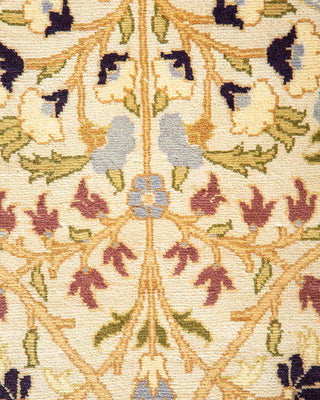 Traditional Mogul Ivory Wool Area Rug 8' 1" x 10' 6" - Solo Rugs