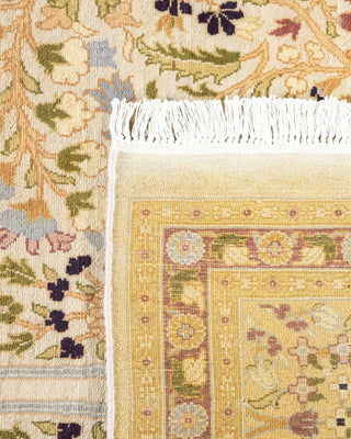 Traditional Mogul Ivory Wool Area Rug 8' 1" x 10' 6" - Solo Rugs