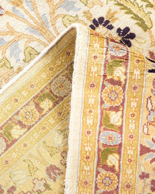 Traditional Mogul Ivory Wool Area Rug 8' 1" x 10' 6" - Solo Rugs