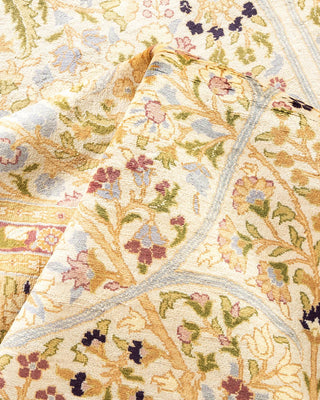 Traditional Mogul Ivory Wool Area Rug 8' 1" x 10' 6" - Solo Rugs