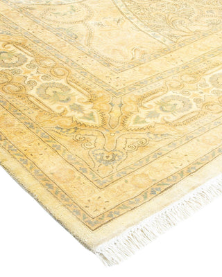 Traditional Mogul Ivory Wool Area Rug 8' 1" x 10' 3" - Solo Rugs