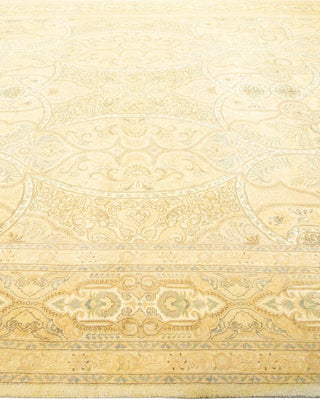Traditional Mogul Ivory Wool Area Rug 8' 1" x 10' 3" - Solo Rugs