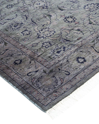 Contemporary Fine Vibrance Gray Wool Runner 2' 7" x 11' 10" - Solo Rugs