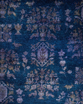 Fine Vibrance, One-of-a-Kind Handmade Area Rug - Blue, 15' 2" x 12' 3" - Solo Rugs