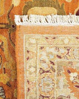 Traditional Mogul Brown Wool Area Rug 9' 10" x 16' 6" - Solo Rugs