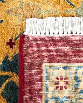 Traditional Mogul Red Wool Area Rug 8' 2" x 10' 1" - Solo Rugs