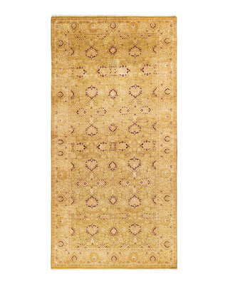 Traditional Mogul Green Wool Runner 6' 3" x 13' 1" - Solo Rugs