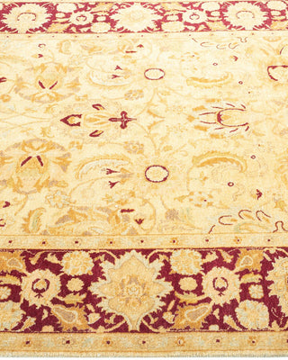 Traditional Mogul Ivory Wool Area Rug 4' 2" x 6' 4" - Solo Rugs
