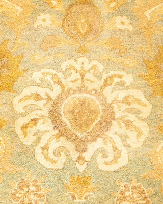 Traditional Mogul Light Blue Wool Area Rug 4' 1" x 6' 2" - Solo Rugs