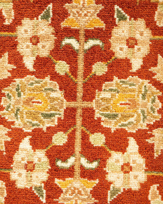 Traditional Mogul Brown Wool Area Rug 6' 2" x 9' 0" - Solo Rugs
