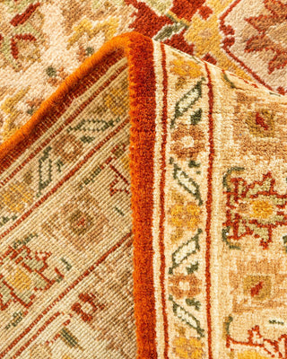 Traditional Mogul Brown Wool Area Rug 6' 2" x 9' 0" - Solo Rugs