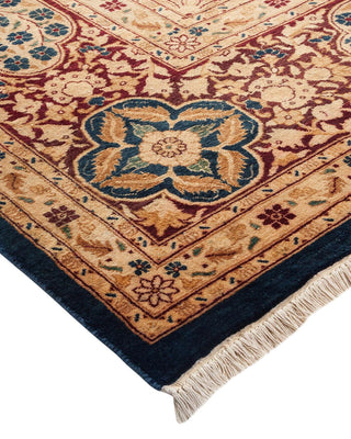 Traditional Mogul Blue Wool Area Rug 8' 2" x 10' 4" - Solo Rugs