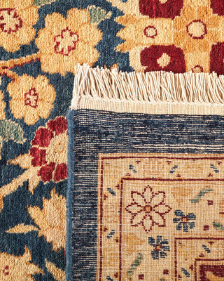 Traditional Mogul Blue Wool Area Rug 8' 2" x 10' 4" - Solo Rugs