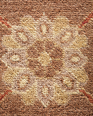 Contemporary Eclectic Brown Wool Area Rug 12' 0" x 14' 10" - Solo Rugs