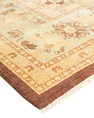Contemporary Eclectic Brown Wool Area Rug 12' 3" x 14' 2" - Solo Rugs
