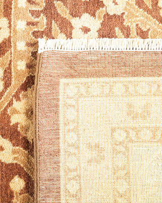 Contemporary Eclectic Brown Wool Area Rug 12' 3" x 14' 2" - Solo Rugs