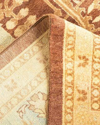 Contemporary Eclectic Brown Wool Area Rug 12' 3" x 14' 2" - Solo Rugs