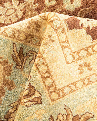 Contemporary Eclectic Brown Wool Area Rug 12' 3" x 14' 2" - Solo Rugs