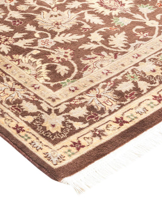 Traditional Mogul Brown Wool Area Rug 3' 1" x 5' 4" - Solo Rugs