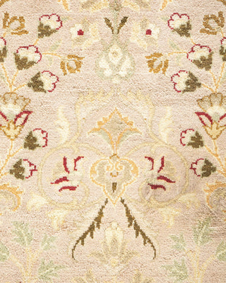 Traditional Mogul Ivory Wool Area Rug 9' 2" x 12' 3" - Solo Rugs