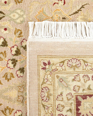 Traditional Mogul Ivory Wool Area Rug 9' 2" x 12' 3" - Solo Rugs