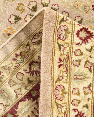 Traditional Mogul Ivory Wool Area Rug 9' 2" x 12' 3" - Solo Rugs