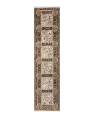 Traditional Mogul Ivory Wool Runner 3' 0" x 12' 8" - Solo Rugs
