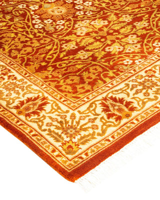 Traditional Mogul Orange Wool Runner 2' 6" x 8' 4" - Solo Rugs