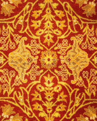 Traditional Mogul Orange Wool Runner 2' 6" x 8' 4" - Solo Rugs