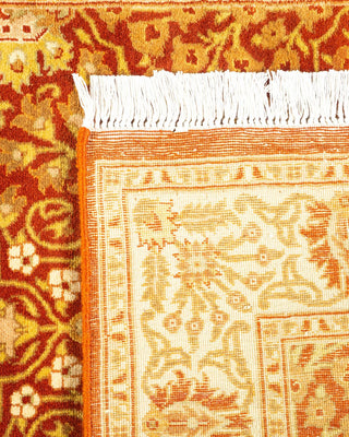 Traditional Mogul Orange Wool Runner 2' 6" x 8' 4" - Solo Rugs