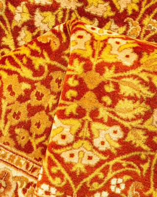 Traditional Mogul Orange Wool Runner 2' 6" x 8' 4" - Solo Rugs