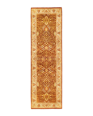 Traditional Mogul Orange Wool Runner 2' 6" x 8' 4" - Solo Rugs
