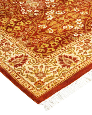 Traditional Mogul Orange Wool Runner 2' 8" x 8' 3" - Solo Rugs