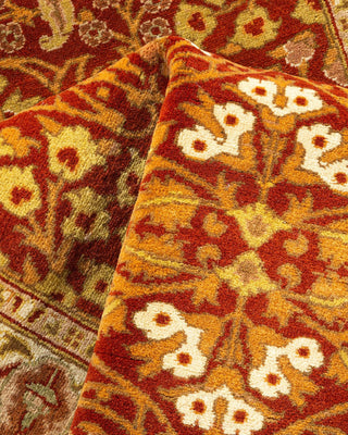 Traditional Mogul Orange Wool Runner 2' 8" x 8' 3" - Solo Rugs