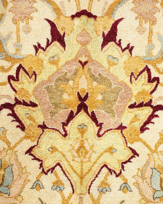 Traditional Mogul Ivory Wool Area Rug 10' 3" x 17' 10" - Solo Rugs