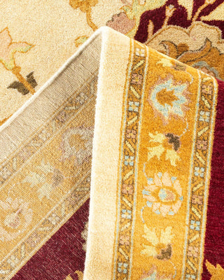 Traditional Mogul Ivory Wool Area Rug 10' 3" x 17' 10" - Solo Rugs