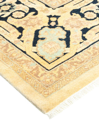 Traditional Mogul Ivory Wool Area Rug 8' 2" x 10' 1" - Solo Rugs