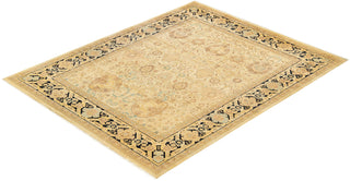 Traditional Mogul Ivory Wool Area Rug 8' 2" x 10' 1" - Solo Rugs