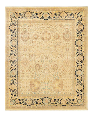 Traditional Mogul Ivory Wool Area Rug 8' 2" x 10' 1" - Solo Rugs