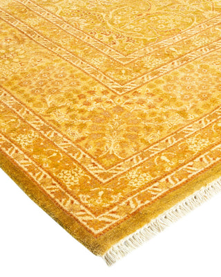 Traditional Mogul Green Wool Area Rug 8' 2" x 10' 1" - Solo Rugs