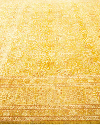 Traditional Mogul Green Wool Area Rug 8' 2" x 10' 1" - Solo Rugs