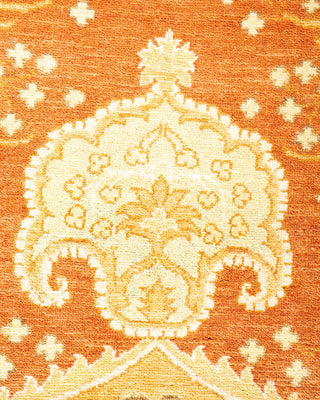 Traditional Mogul Brown Wool Area Rug 8' 3" x 10' 3" - Solo Rugs